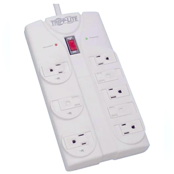 Tripp Lite 8 Outlet Surge Suppressor, 8' Cord, 1500 Joules - Picture 1 of 9
